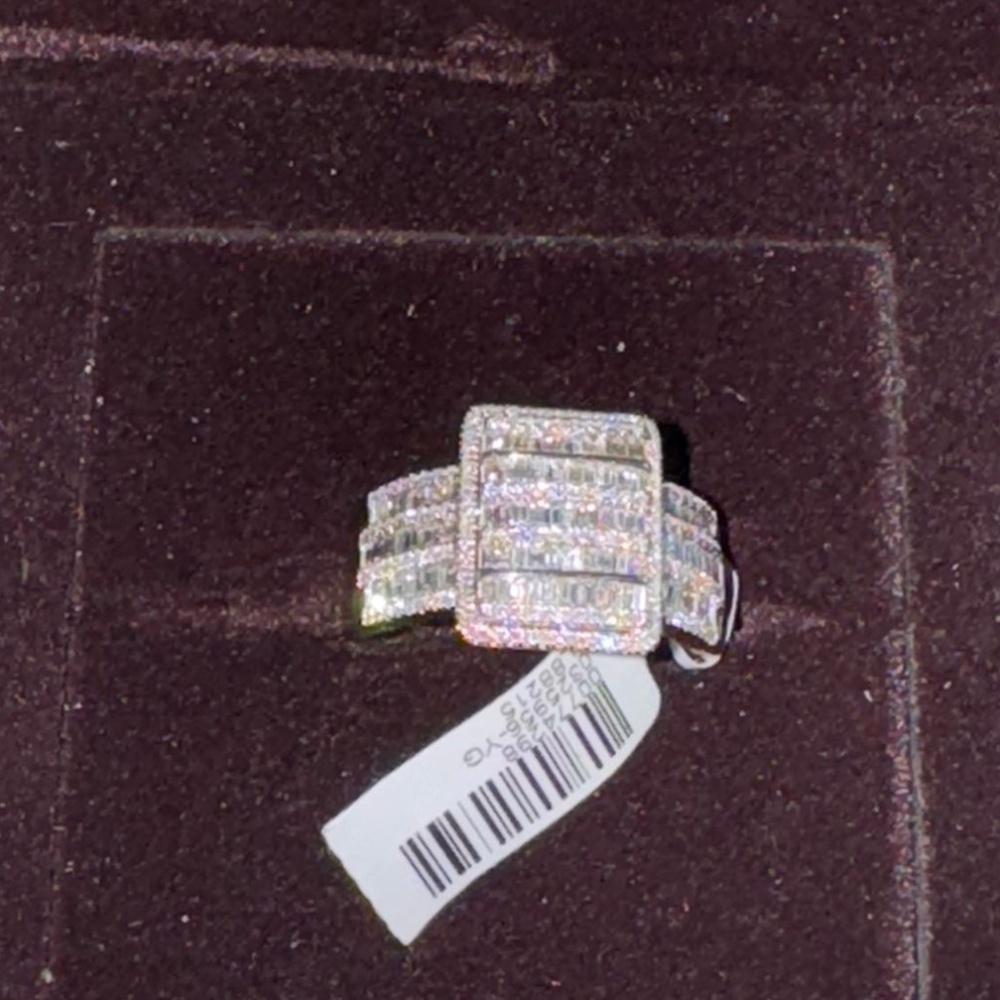 10k Solid Gold Real Certified Natural Diamond Engagement Wedding Ring for Men